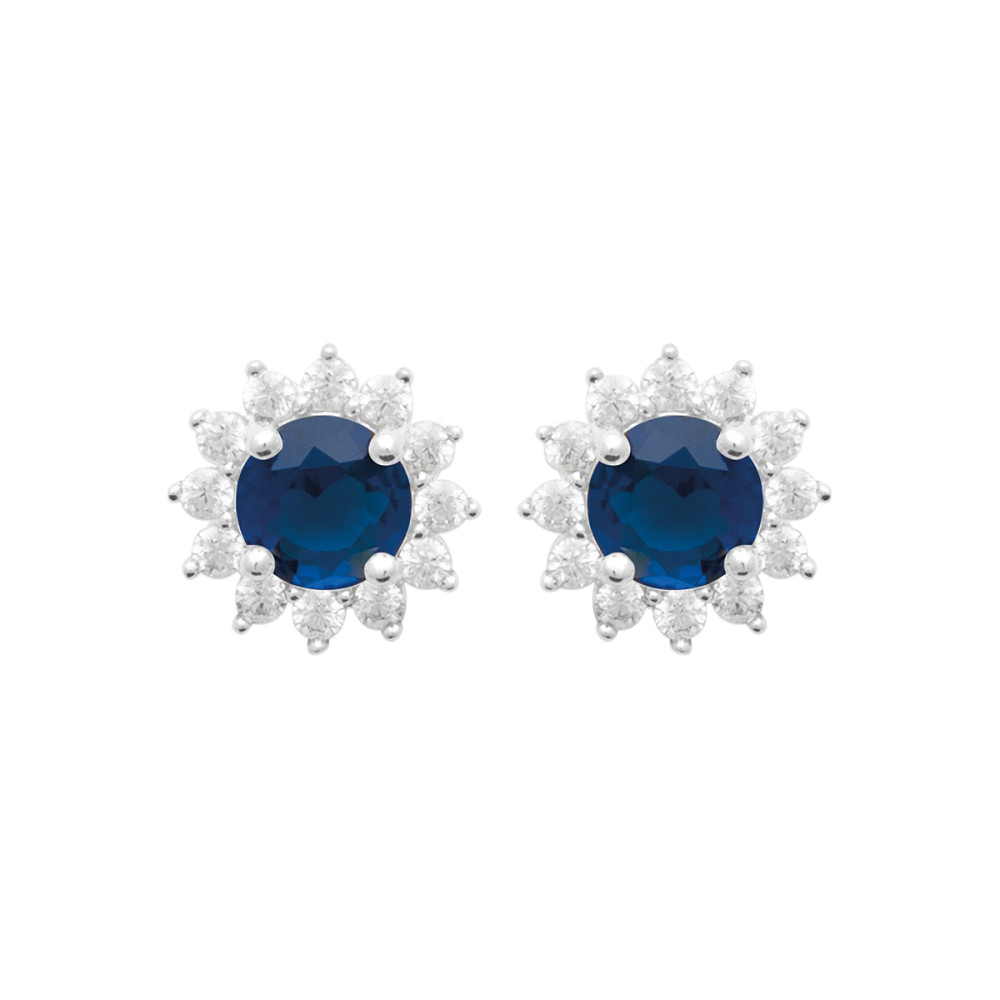 Boucles d'oreilles femme - Argent 925 -  Oxydes de zirconium