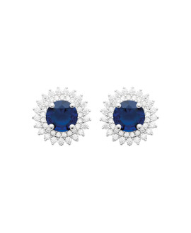 Boucles d'oreilles femme - Argent 925 -  Oxydes de zirconium