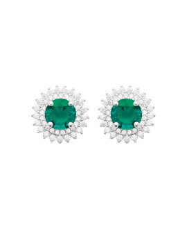 Boucles d'oreilles femme - Argent 925 -  Oxydes de zirconium