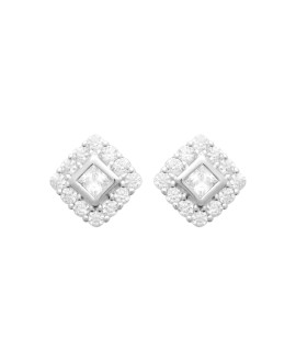 Boucles d'oreilles femme - Argent 925 -  Oxydes de zirconium