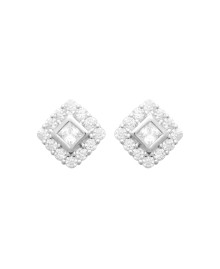 Boucles d'oreilles femme - Argent 925 -  Oxydes de zirconium