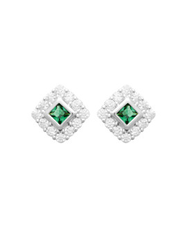 Boucles d'oreilles femme - Argent 925 -  Oxydes de zirconium