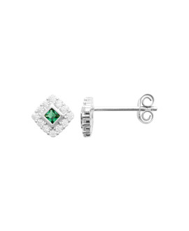 Boucles d'oreilles femme - Argent 925 -  Oxydes de zirconium