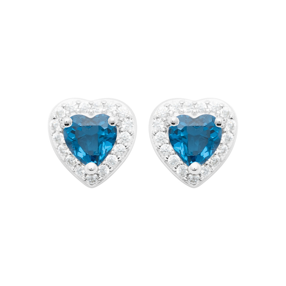 Boucles d'oreilles femme - Argent 925 -  Oxydes de zirconium