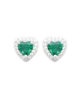 Boucles d'oreilles femme - Argent 925 -  Oxydes de zirconium