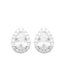 Boucles d'oreilles femme - Argent 925 -  Oxydes de zirconium