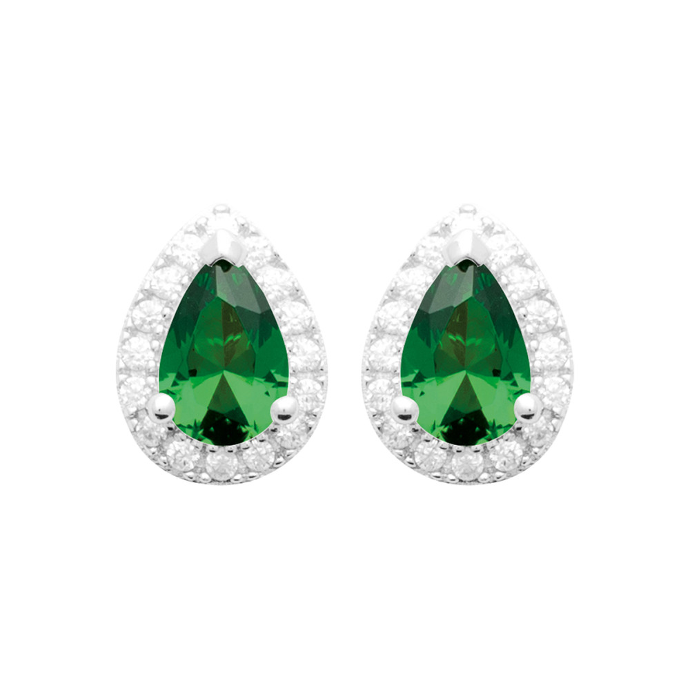 Boucles d'oreilles femme - Argent 925 - Oxydes de zirconium Boucles d'oreilles femme - Argent 925 - Oxydes de zirconium