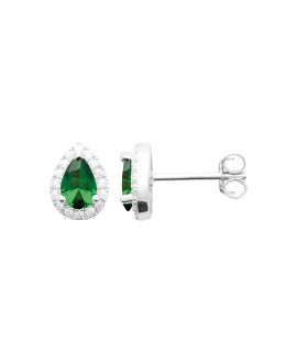 Boucles d'oreilles femme - Argent 925 - Oxydes de zirconium Boucles d'oreilles femme - Argent 925 - Oxydes de zirconium