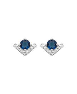 Boucles d'oreilles femme - Argent 925 -  Oxydes de zirconium