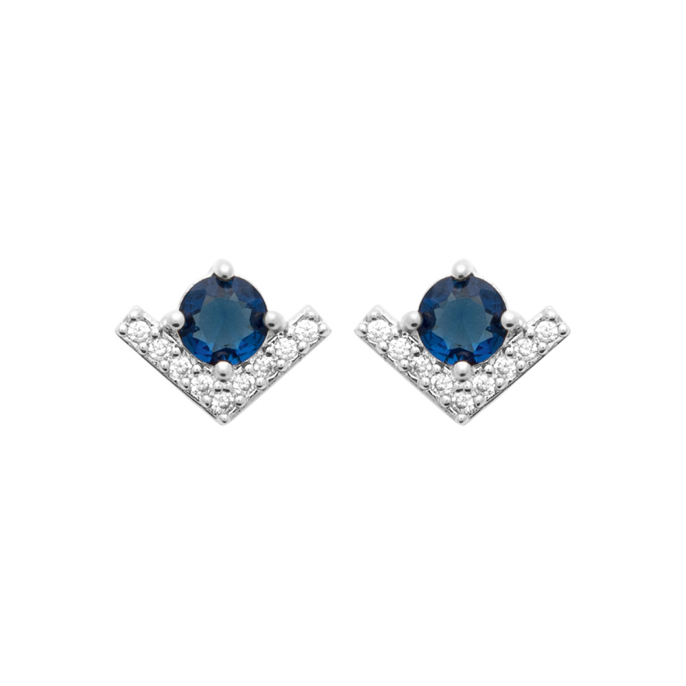 Boucles d'oreilles femme - Argent 925 - Oxydes de zirconium Boucles d'oreilles femme - Argent 925 - Oxydes de zirconium