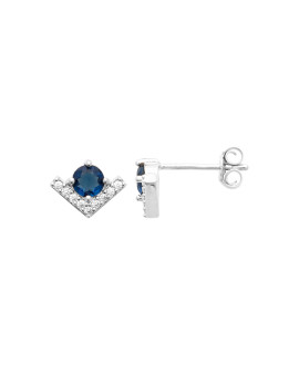 Boucles d'oreilles femme - Argent 925 - Oxydes de zirconium Boucles d'oreilles femme - Argent 925 - Oxydes de zirconium