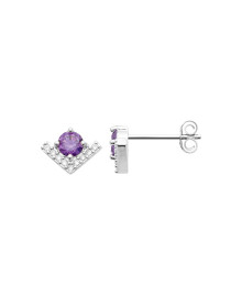 Boucles d'oreilles femme - Argent 925 -  Oxydes de zirconium