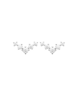 Boucles d'oreilles femme - Argent 925 -  Oxydes de zirconium