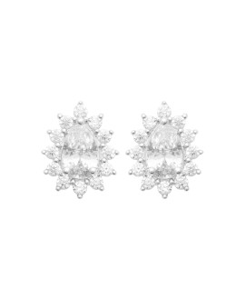 Boucles d'oreilles femme - Argent 925 -  Oxydes de zirconium