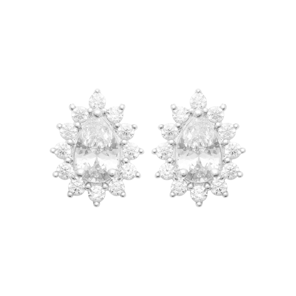 Boucles d'oreilles femme - Argent 925 -  Oxydes de zirconium