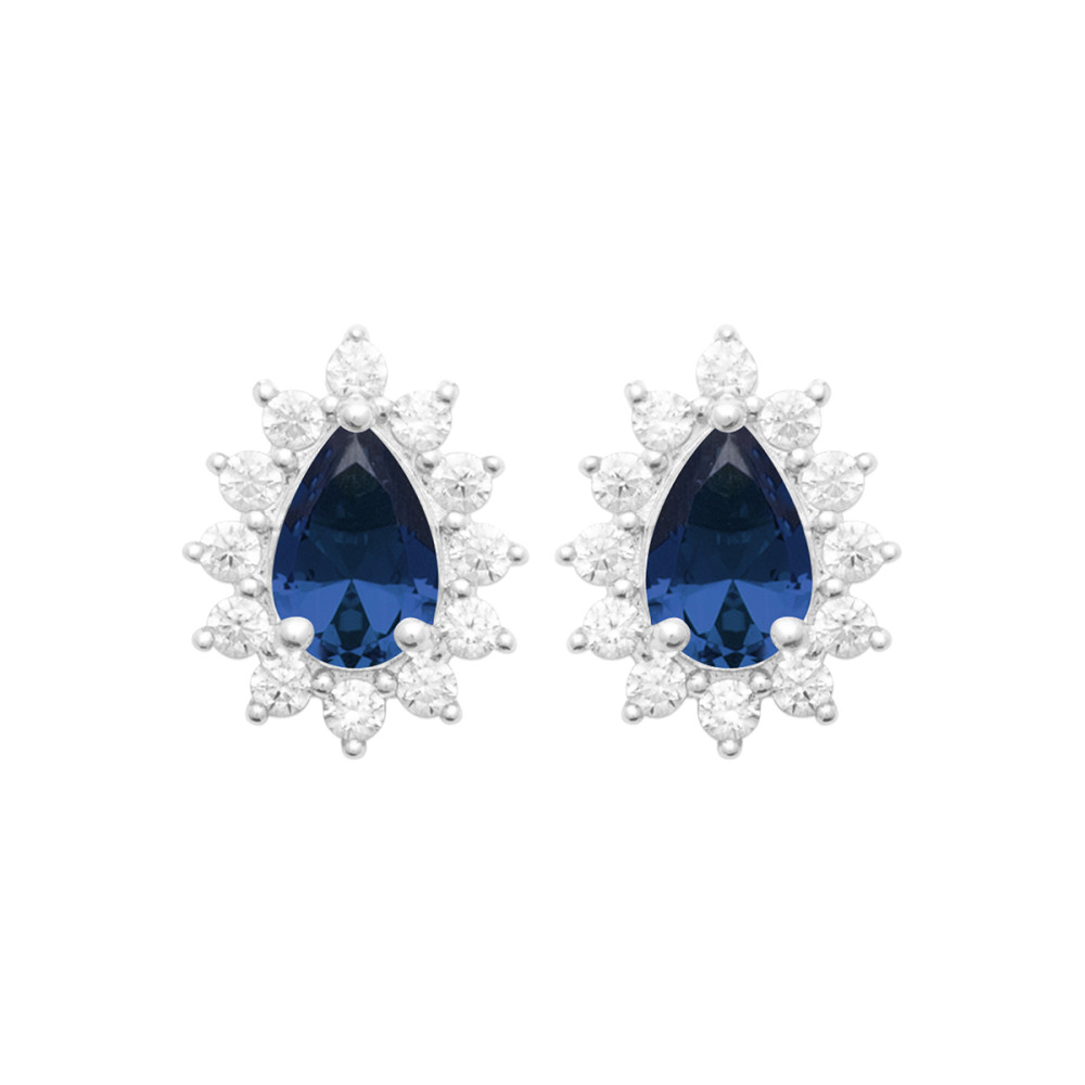 Boucles d'oreilles femme - Argent 925 -  Oxydes de zirconium Boucles d'oreilles femme - Argent 925 -  Oxydes de zirconium