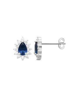 Boucles d'oreilles femme - Argent 925 -  Oxydes de zirconium Boucles d'oreilles femme - Argent 925 -  Oxydes de zirconium