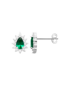 Boucles d'oreilles femme - Argent 925 -  Oxydes de zirconium Boucles d'oreilles femme - Argent 925 -  Oxydes de zirconium