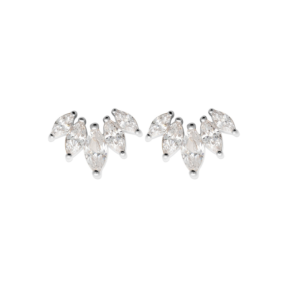 Boucles d'oreilles femme - Argent 925 - Oxydes de zirconium Boucles d'oreilles femme - Argent 925 - Oxydes de zirconium