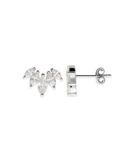 Boucles d'oreilles femme - Argent 925 - Oxydes de zirconium Boucles d'oreilles femme - Argent 925 - Oxydes de zirconium