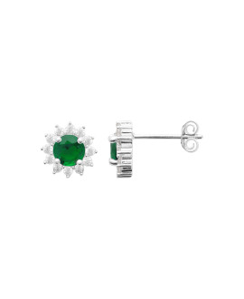 Boucles d'oreilles femme - Argent 925 - Oxydes de zirconium Boucles d'oreilles femme - Argent 925 - Oxydes de zirconium