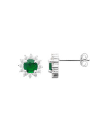 Boucles d'oreilles femme - Argent 925 - Oxydes de zirconium