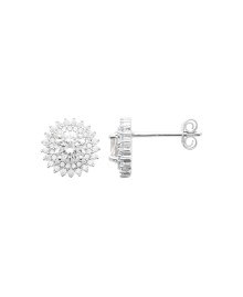 Boucles d'oreilles femme - Argent 925 - Oxydes de zirconium