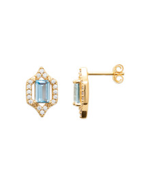 Boucles d'oreilles femme - Plaqué or - Oxydes de zirconium