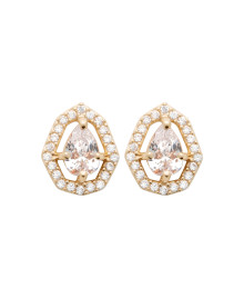 Boucles d'oreilles femme - Plaqué or - Oxydes de zirconium