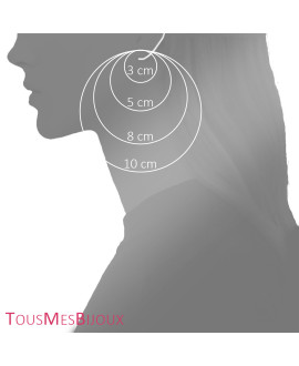 Boucles d'oreilles femme - Plaqué or - Oxydes de zirconium