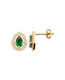 Boucles d'oreilles femme - Plaqué or - Oxydes de zirconium