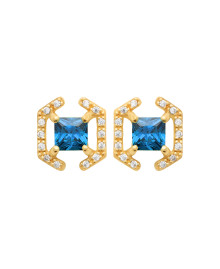 Boucles d'oreilles femme - Plaqué or - Oxydes de zirconium