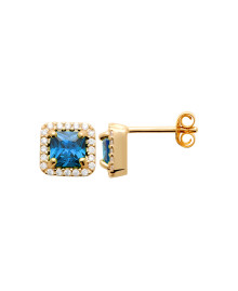 Boucles d'oreilles femme - Plaqué or - Oxydes de zirconium