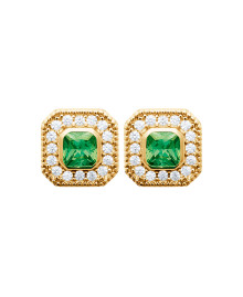 Boucles d'oreilles femme - Plaqué or - Oxydes de zirconium