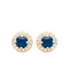 Boucles d'oreilles femme - Plaqué or - Oxydes de zirconium