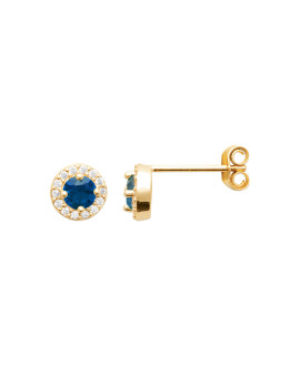 Boucles d'oreilles femme - Plaqué or - Oxydes de zirconium Boucles d'oreilles femme - Plaqué or - Oxydes de zirconium