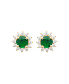 Boucles d'oreilles femme - Plaqué or - Oxydes de zirconium