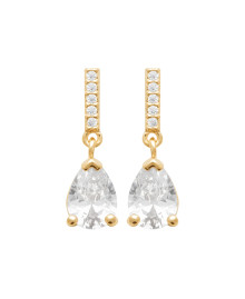 Boucles d'oreilles femme - Plaqué or - Oxydes de zirconium
