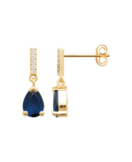 Boucles d'oreilles femme - Plaqué or - Oxydes de zirconium Boucles d'oreilles femme - Plaqué or - Oxydes de zirconium
