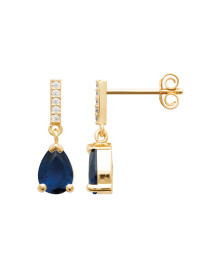 Boucles d'oreilles femme - Plaqué or - Oxydes de zirconium