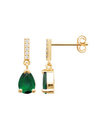 Boucles d'oreilles femme - Plaqué or - Oxydes de zirconium
