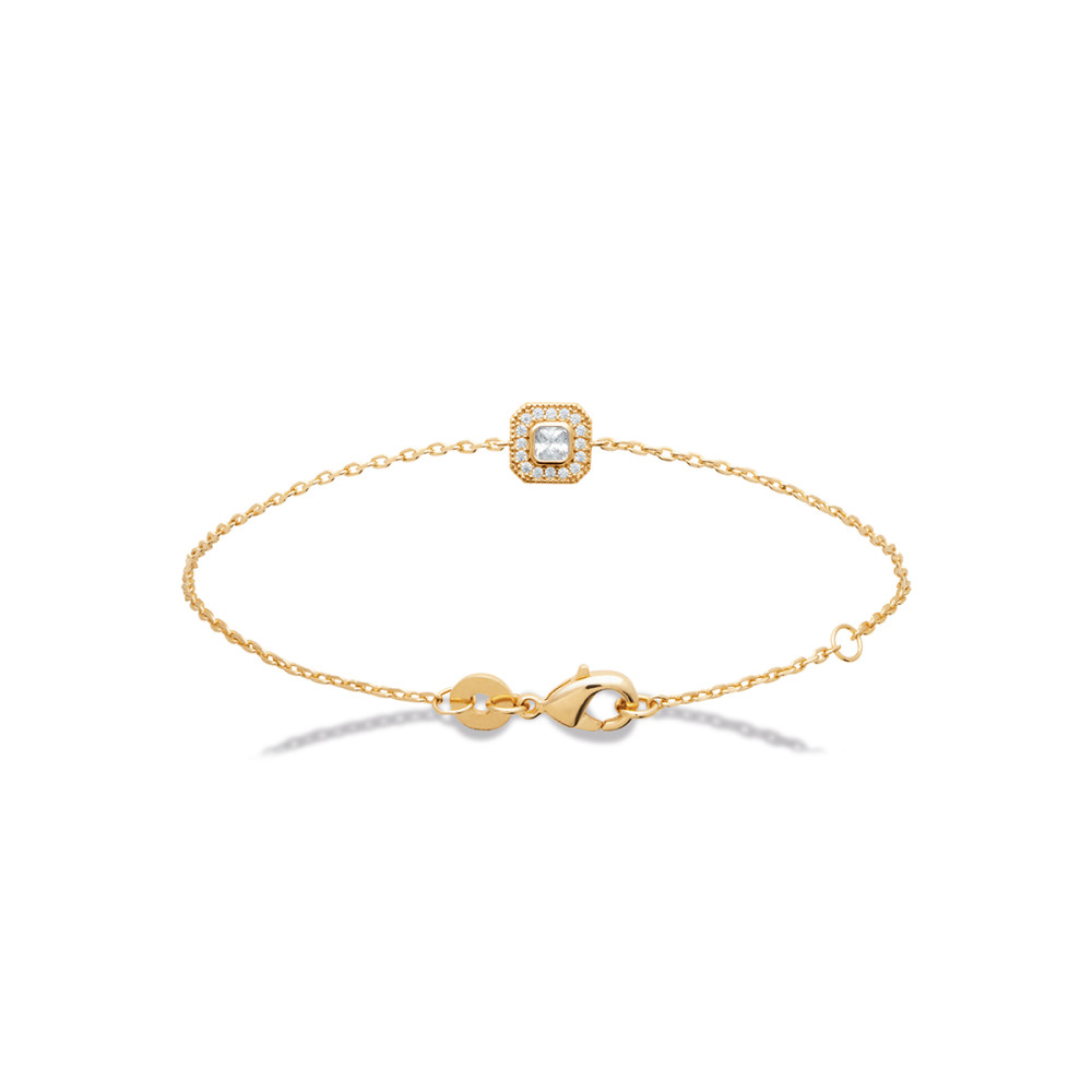 Bracelet femme - Plaqué or - Oxydes de zirconium Bracelet femme - Plaqué or - Oxydes de zirconium