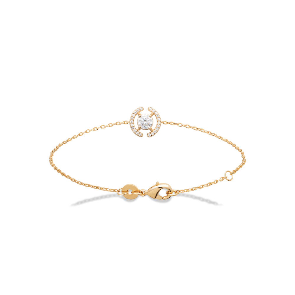 Bracelet femme - Plaqué or - Oxydes de zirconium Bracelet femme - Plaqué or - Oxydes de zirconium