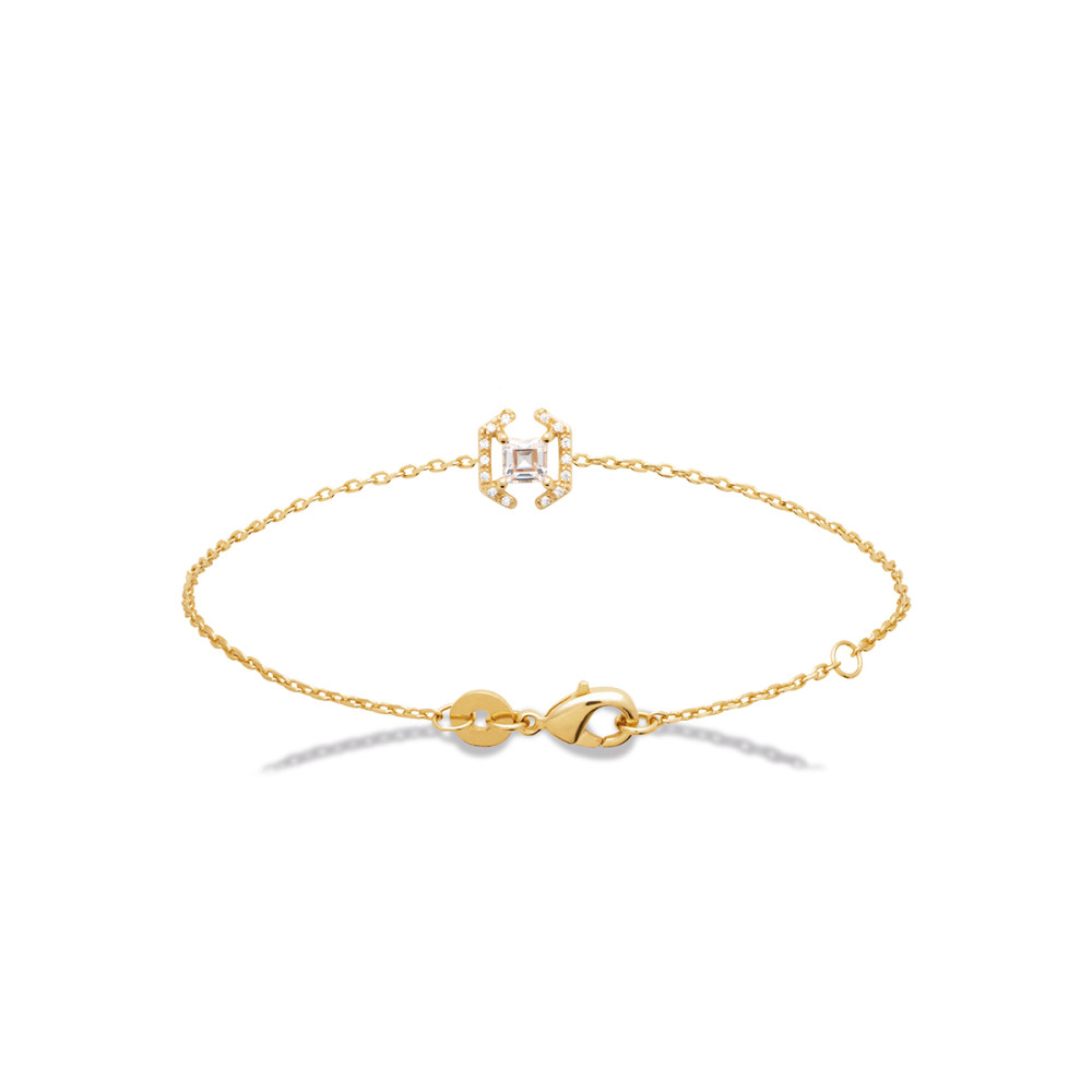 Bracelet femme - Plaqué or - Oxydes de zirconium Bracelet femme - Plaqué or - Oxydes de zirconium