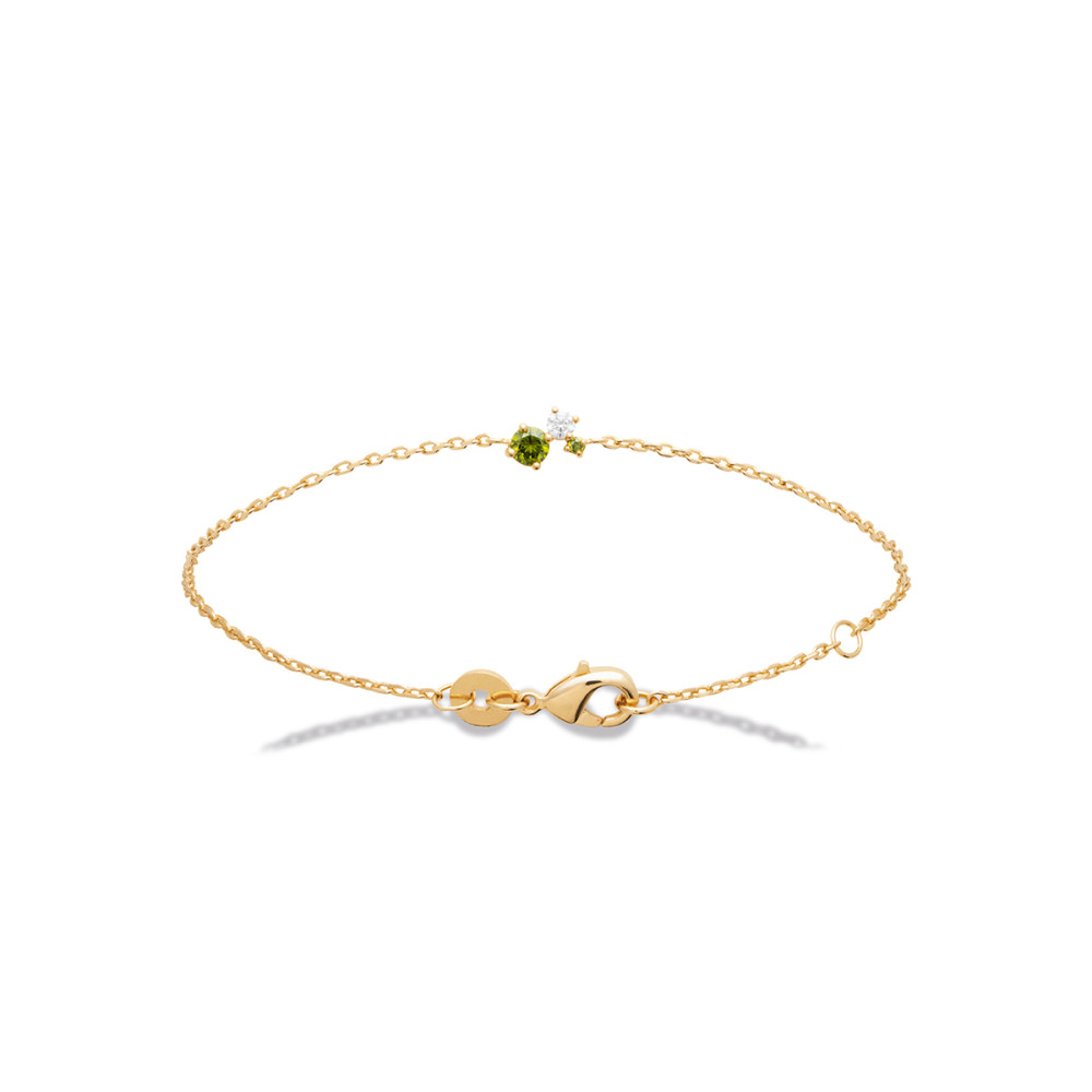 Bracelet femme - Plaqué or - Oxydes de zirconium Bracelet femme - Plaqué or - Oxydes de zirconium