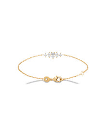 Bracelet femme - Plaqué or - Oxydes de zirconium