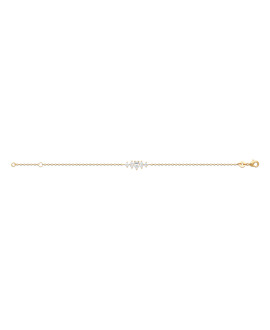 Bracelet femme - Plaqué or - Oxydes de zirconium