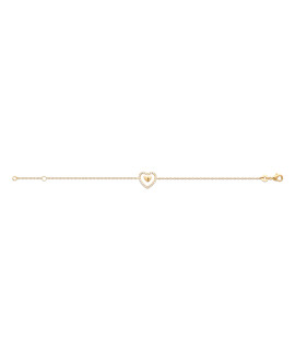 Bracelet femme - Plaqué or - Oxydes de zirconium