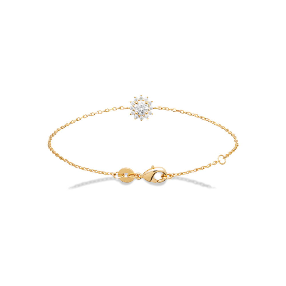Bracelet femme - Plaqué or - Oxydes de zirconium Bracelet femme - Plaqué or - Oxydes de zirconium