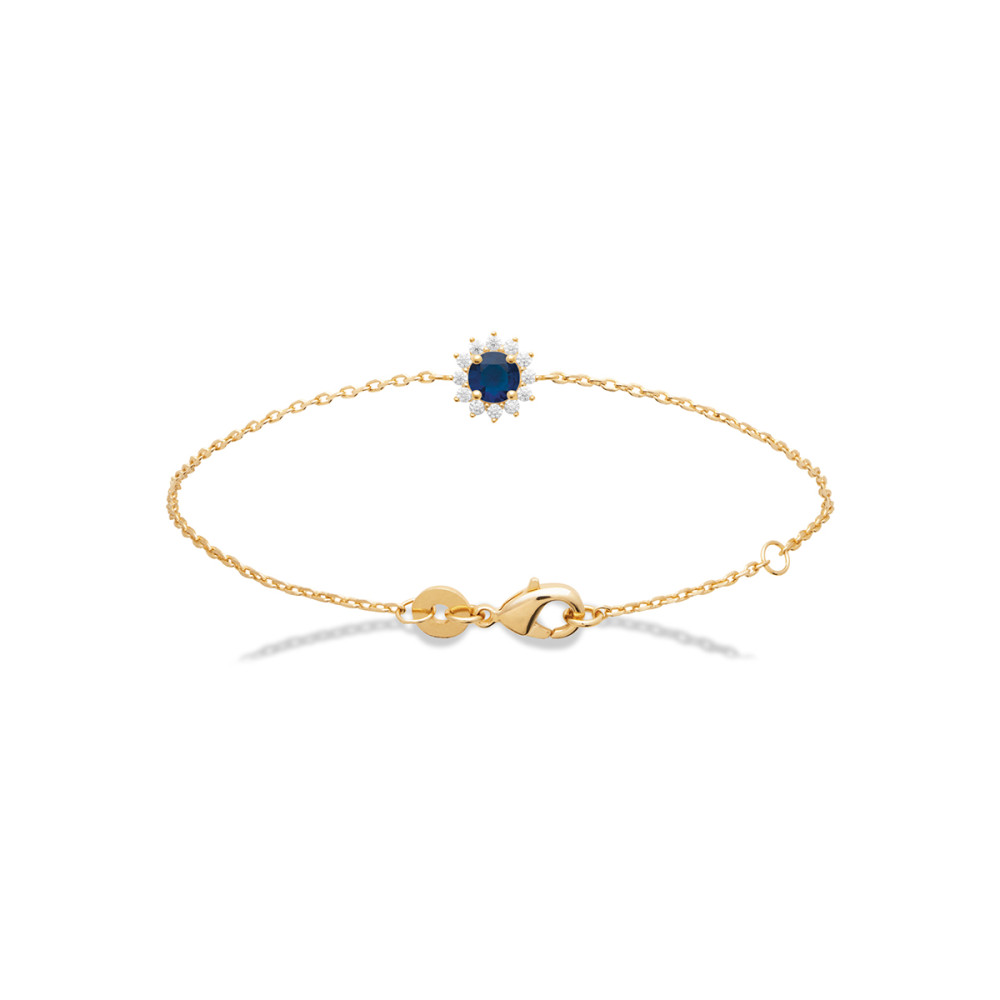 Bracelet femme - Plaqué or - Oxydes de zirconium Bracelet femme - Plaqué or - Oxydes de zirconium